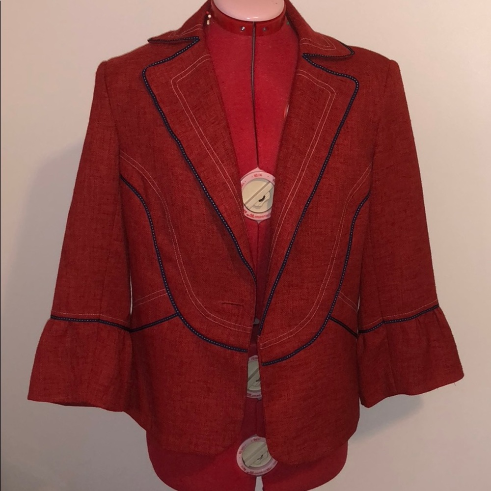 Women Vintage Bell Sleeve Blazer